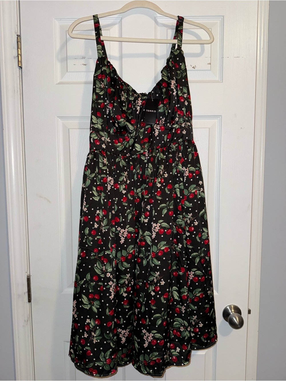 Torrid Retro Chic Cherry Babydoll Dress